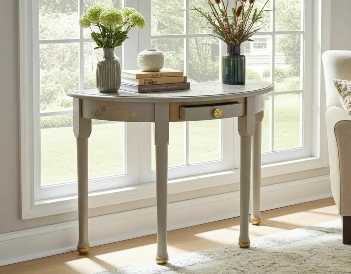 Renewed console table half moon - Image 2
