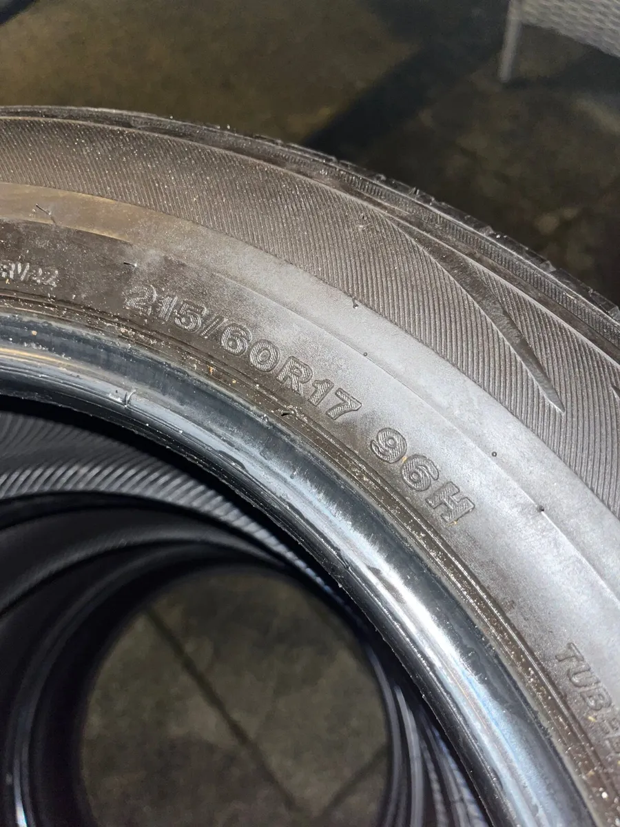4x 215/60R17 Bridgestone Tyres - Image 4