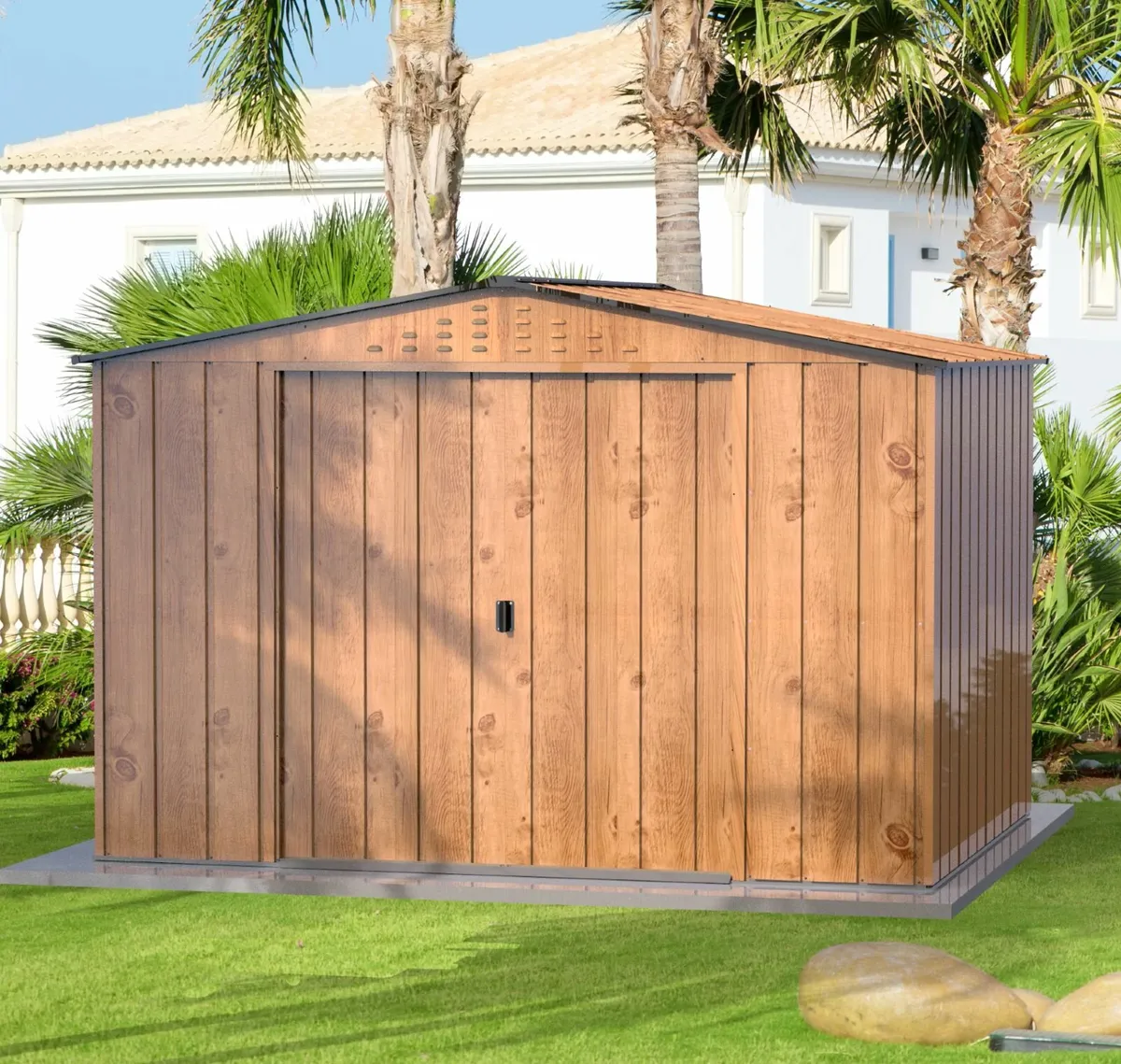 TOP Steel Garden Sheds Plus Free Steel Floor Frame - Image 1