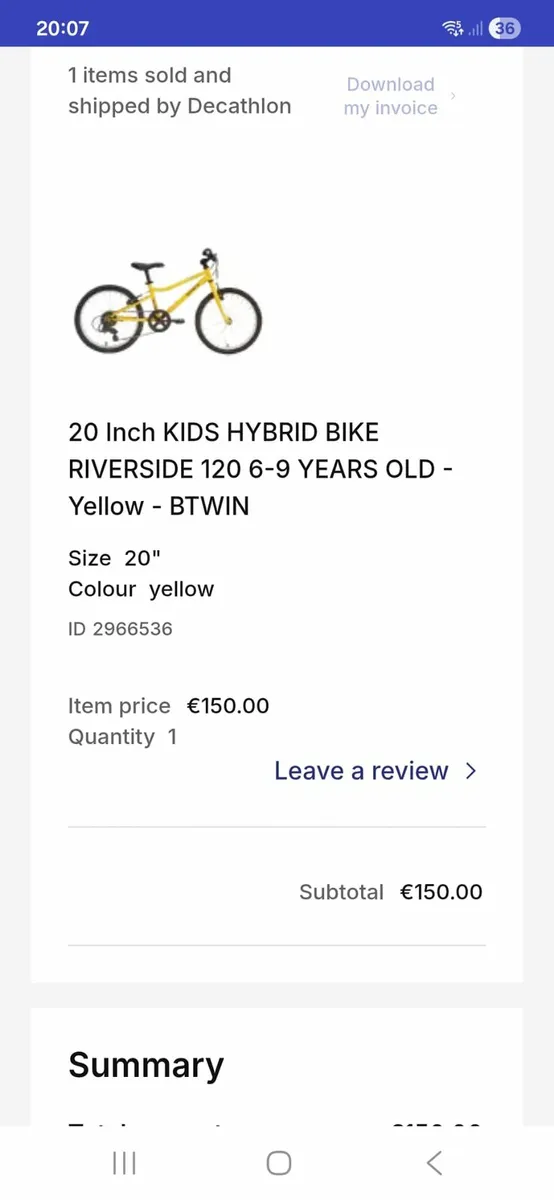 Decathalon Kids Riverside Bike - Image 2