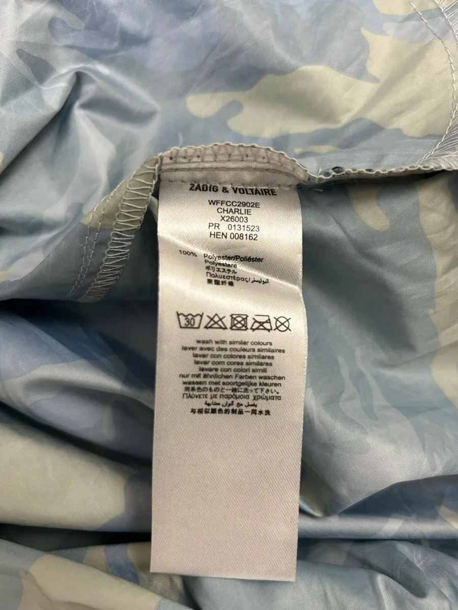 Zadig & Voltaire Full Zip Camo Windbreaker Jacket - Image 4