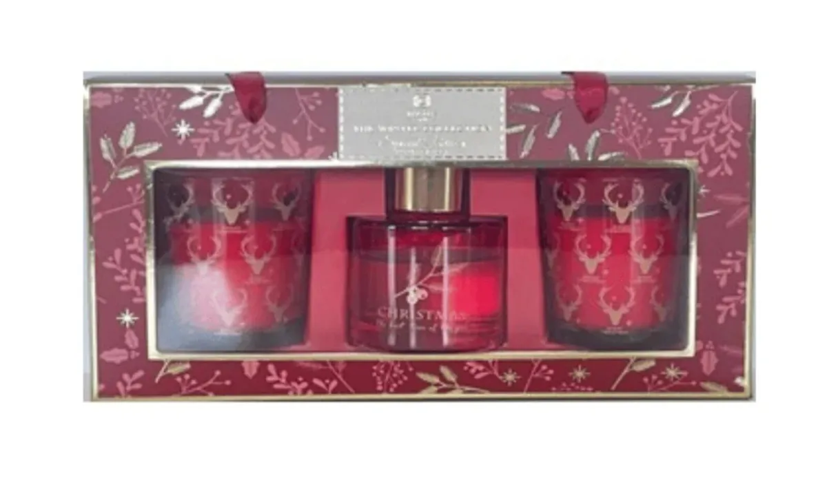 Reed diffuser and two votive candles - Image 4