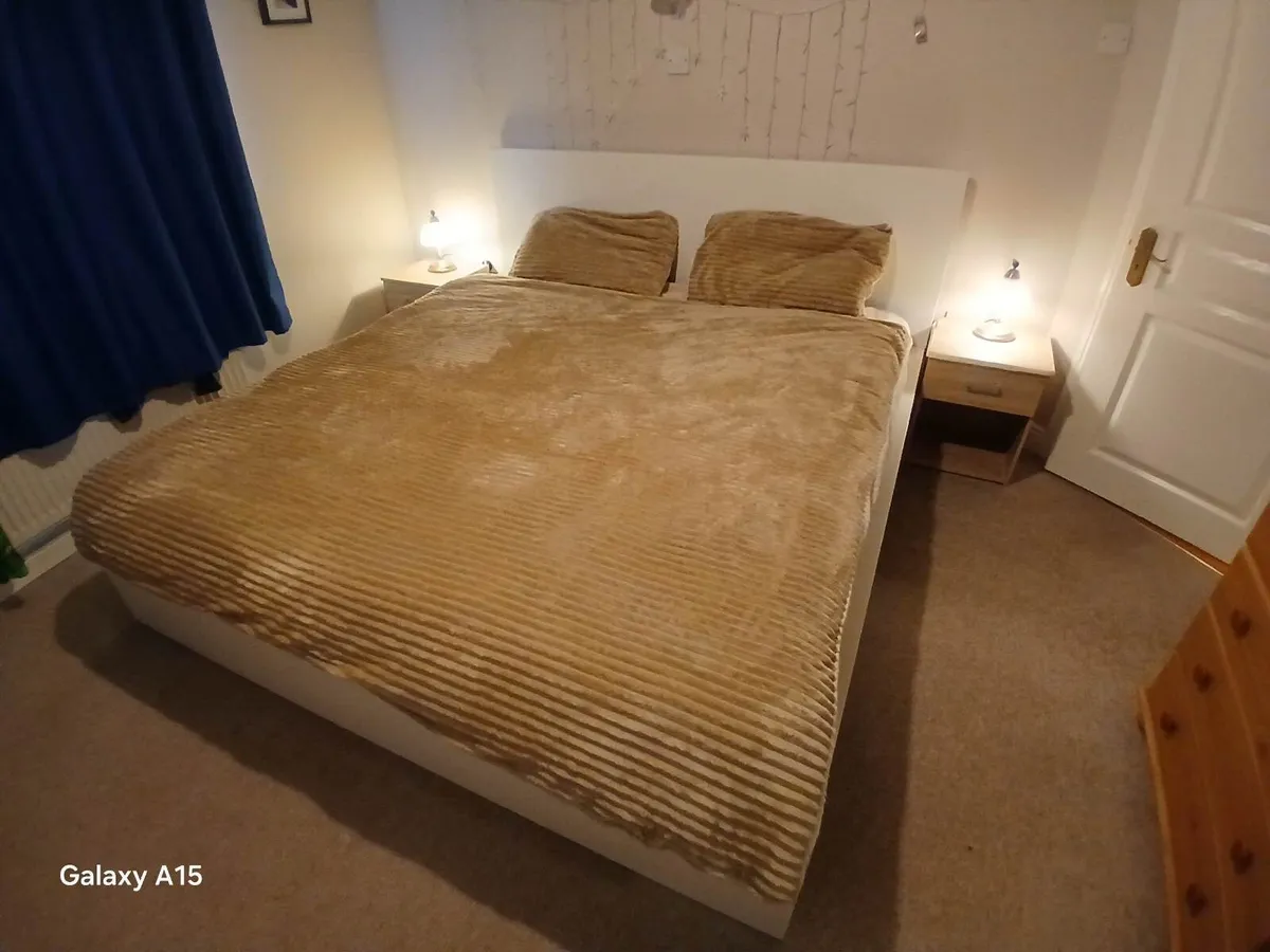 Super King Malm Bed Free Mattress Perfect conditio - Image 1