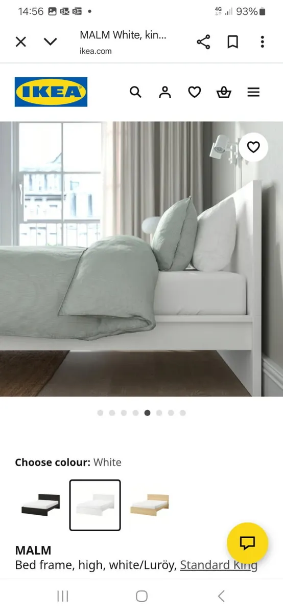 Super King Malm Bed Free Mattress Perfect conditio - Image 2