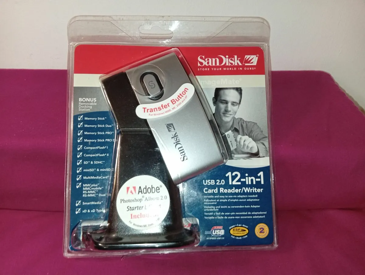 Sandisk 12 In 1 USB 2.0 Card Reader - SDDR-89-E15 - Image 1