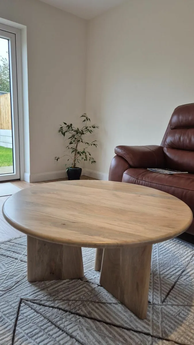 Coffee table marcella natural mangowooden - Image 2