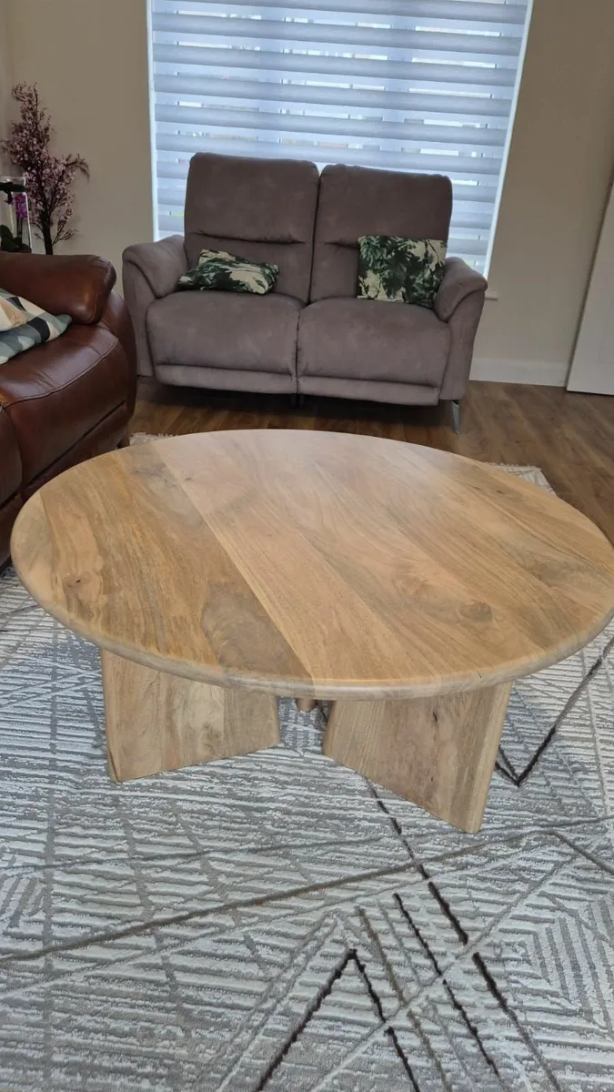 Coffee table marcella natural mangowooden - Image 3