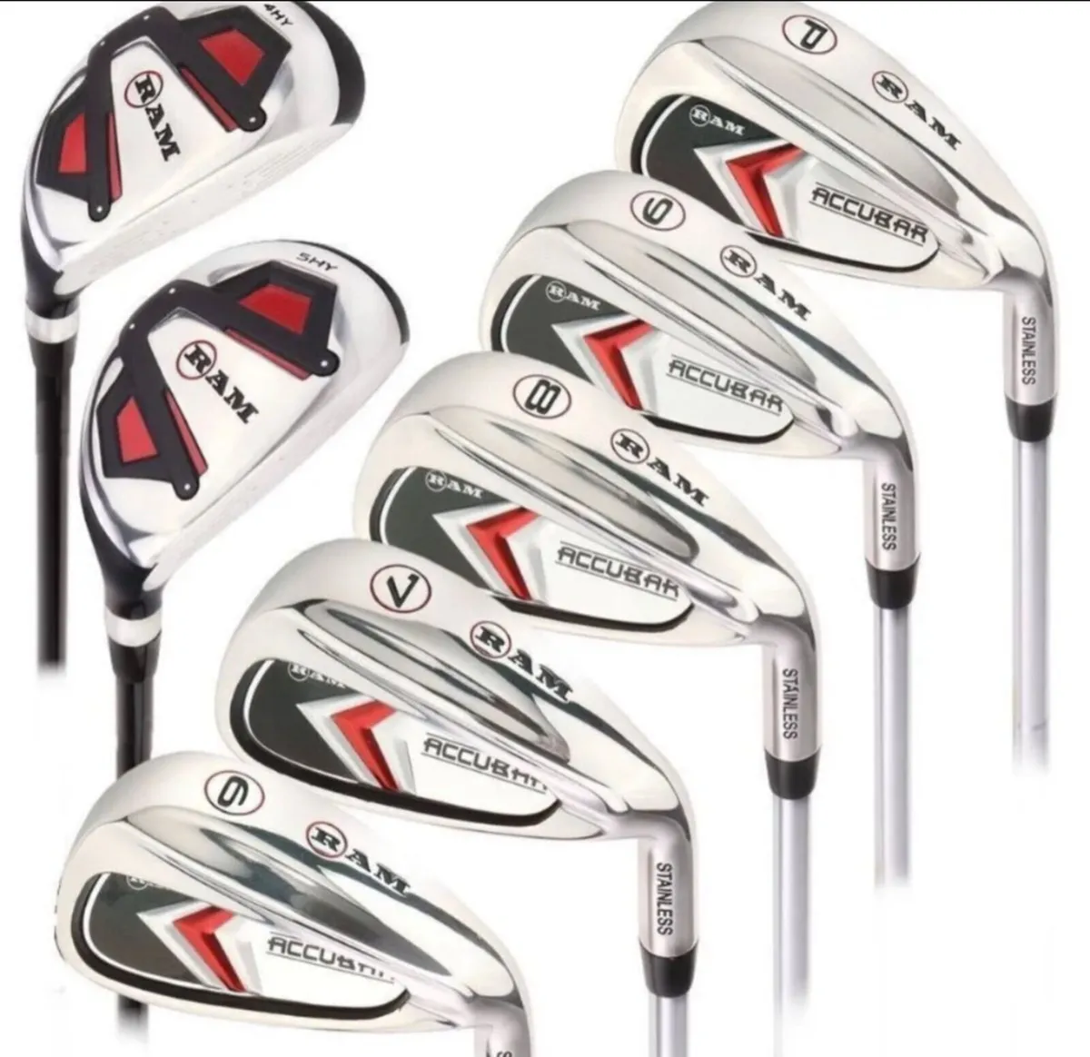 NEW RAM Golf Accubar Mens Irons+Hybrid NEW - Image 1