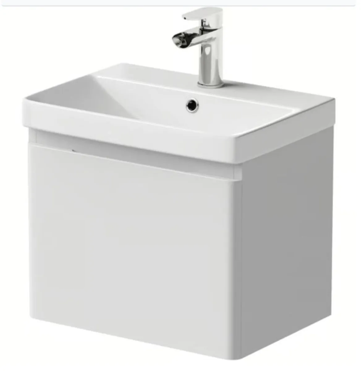 Wall Hung Vanity units 500mm width 1 Drawer - Image 1