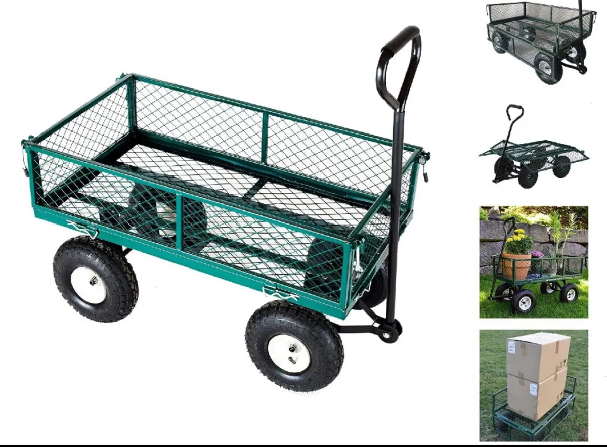 NEW Heavy Duty Garden Cart Utility Trolley - Image 2