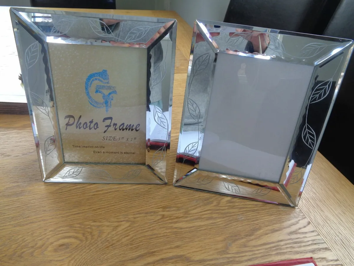 Glass Photo Frames x 2 for Sale - Image 1