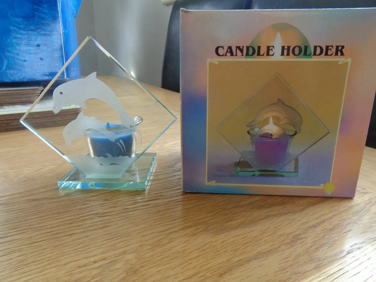 Glass Candle Holder for Sale - Image 1