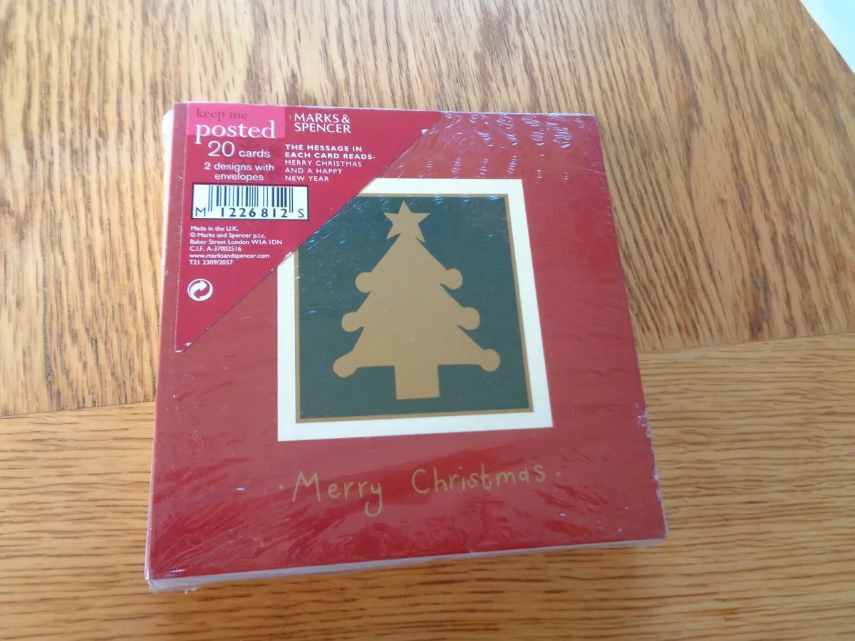 M&S Christmas Cards x 20 for Sale - Image 2