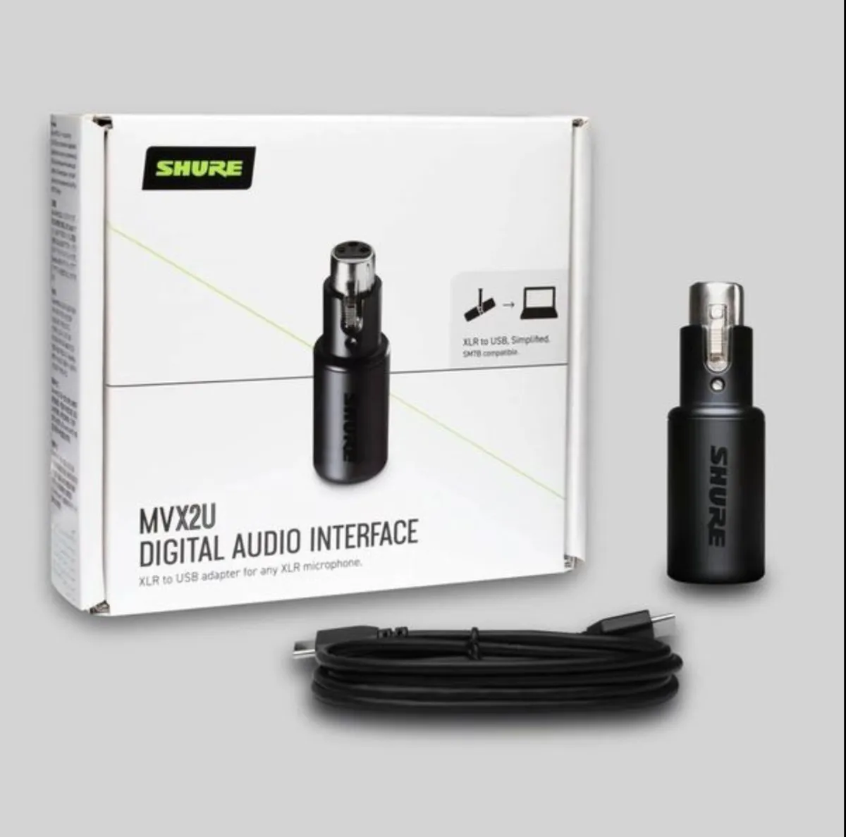 Shure MVX2U XLR-to-USB Digital Interface - Image 1