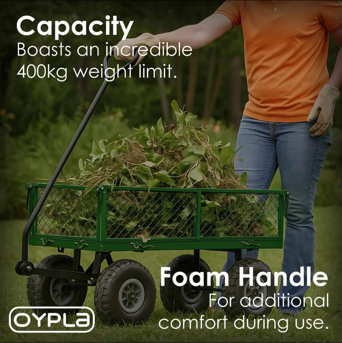 NEW Heavy Duty Garden Cart Utility Trolley - Image 1