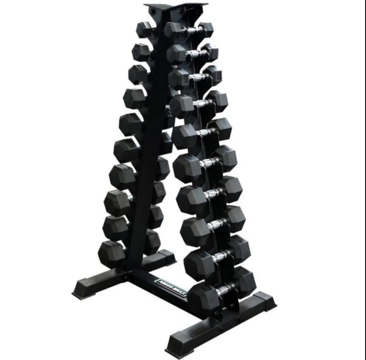 Hex Dumbbells 1kg - 10kg + Storage rack (new)