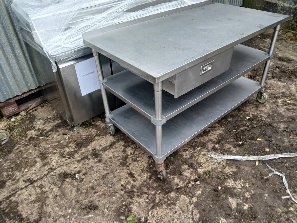 Stainless steel ..bakers table...delivered - Image 1