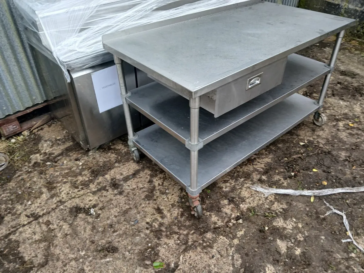 Stainless steel ..bakers table...delivered - Image 2