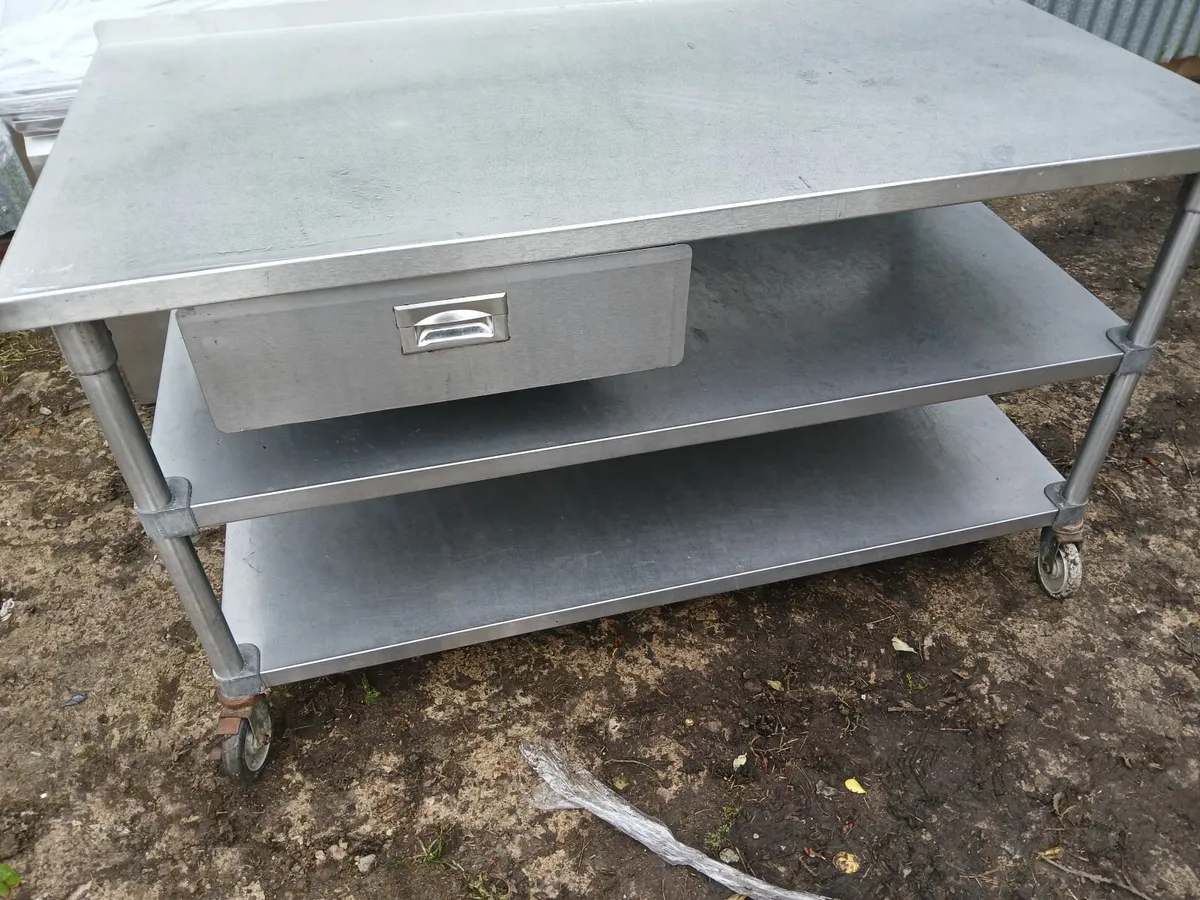 Stainless steel ..bakers table...delivered - Image 4