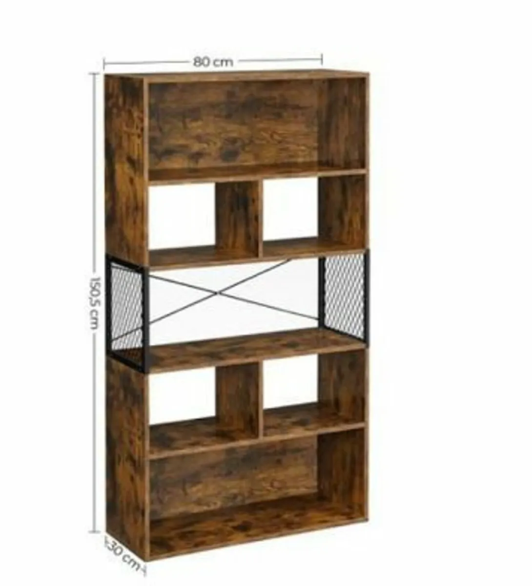New 5 Tier Industrial Style Bookcase - FREE P&P - Image 4