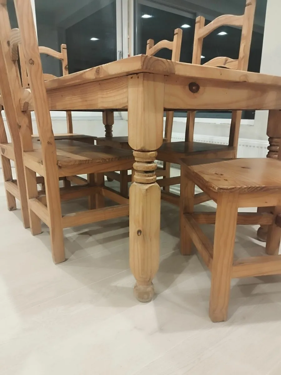 Dinning table and 6 chairs - Image 2