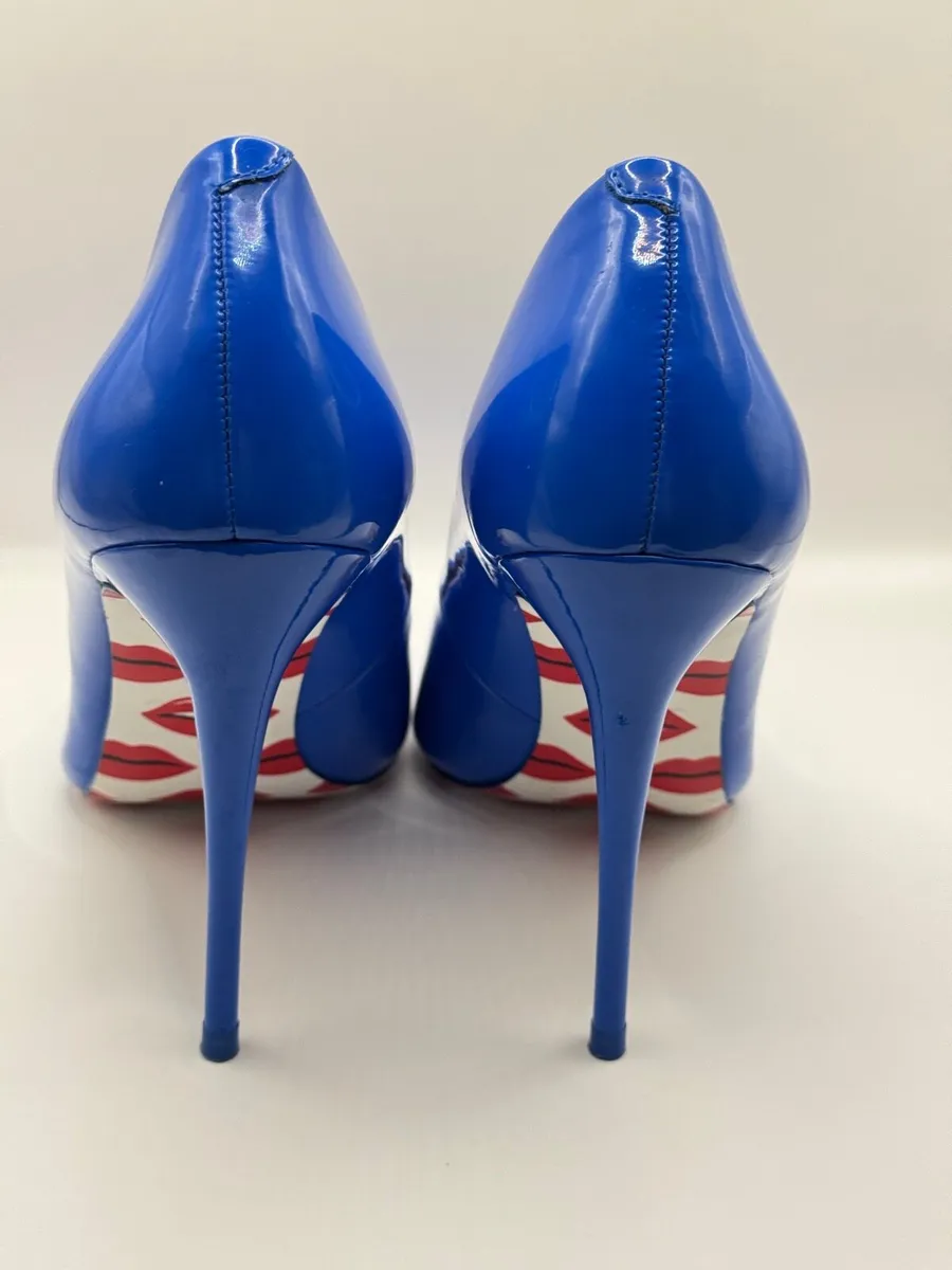 💙 ALDO Royal Blue Patent Heels - Image 3