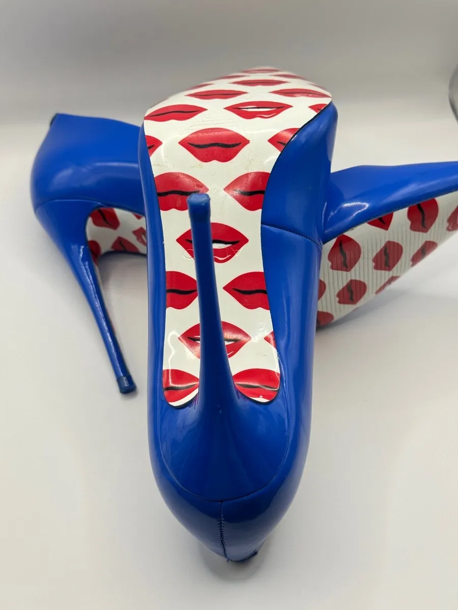 💙 ALDO Royal Blue Patent Heels - Image 4
