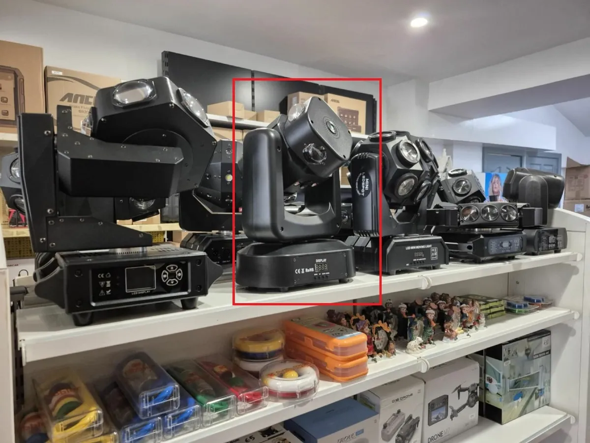 150W RGBW Arm Wind Turbine DMX512 Moving Head - Image 1