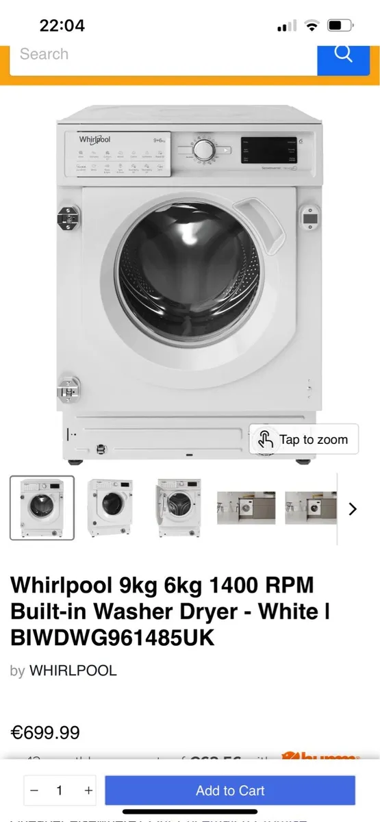 Wash and dry machine brand new