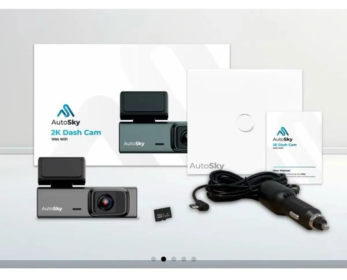 AutoSky 2K WiFi Dash Cam - Dashcam for Cars - Image 3