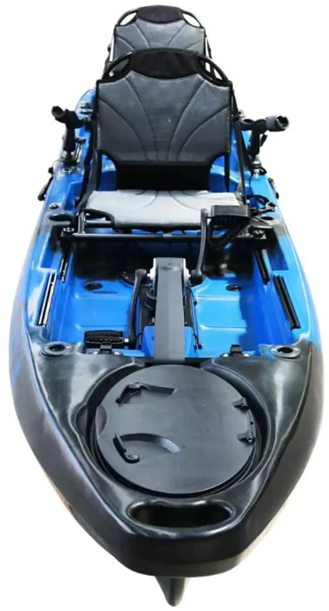 Tandem doubble fishing kayak with propeller pedal drive and accesories. 14ft long  brand new - Image 3