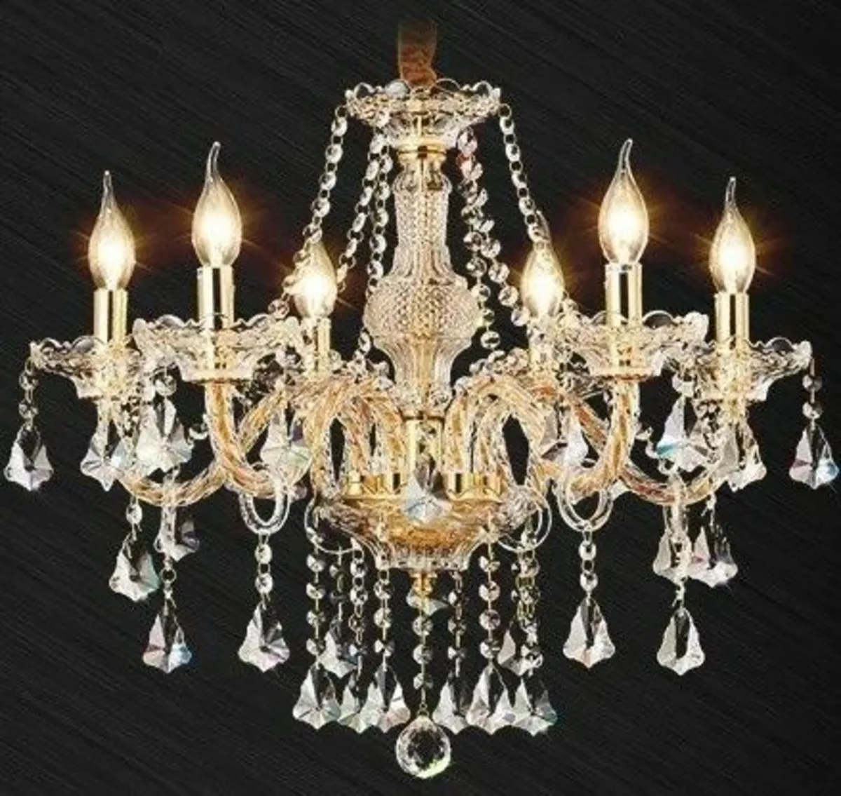Modern 4 Bulb Crystal Chandelier Luxury Light - Image 3