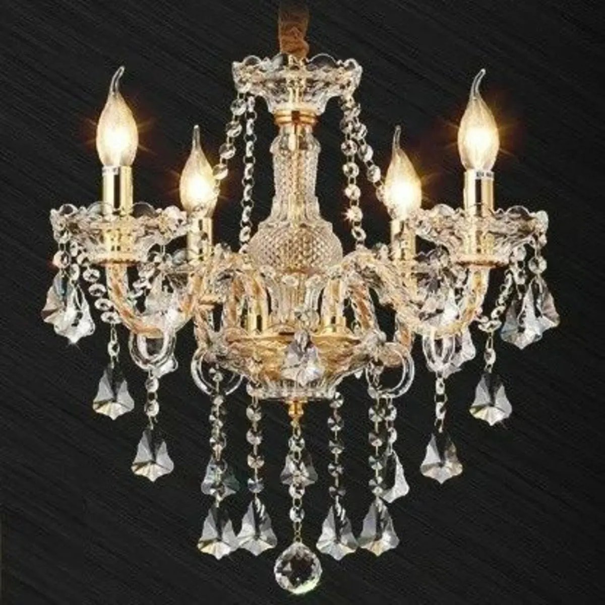 Crystal Chandelier 10 Lights Elegant Droplet - Image 4
