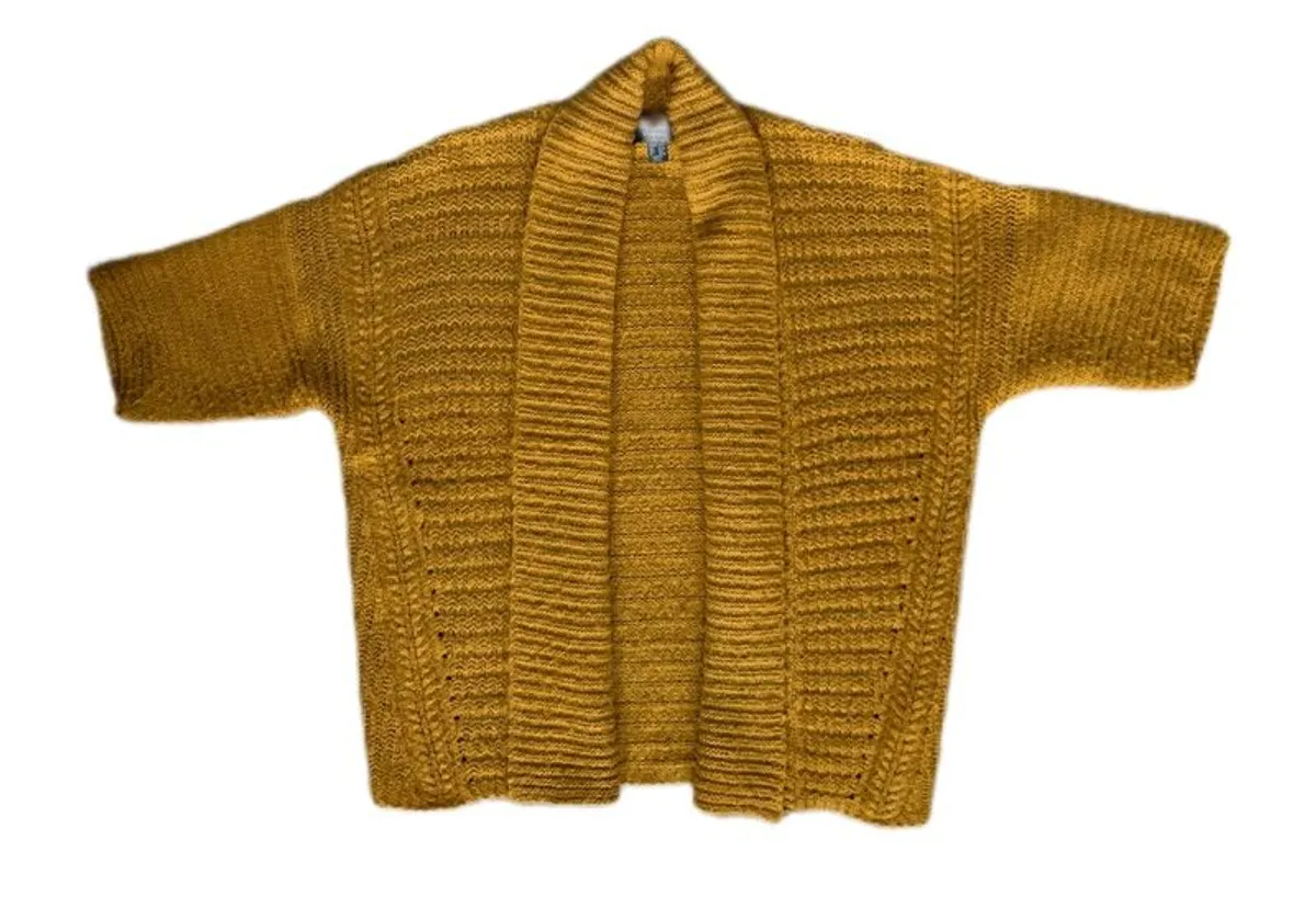 Blue Floral Top and Cardigan: Size 10 - Image 2