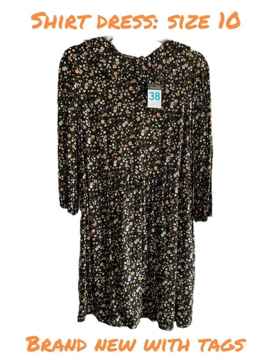 BRAND NEW Ladies Shirt Dresses: Size 10 and 12 - Image 3