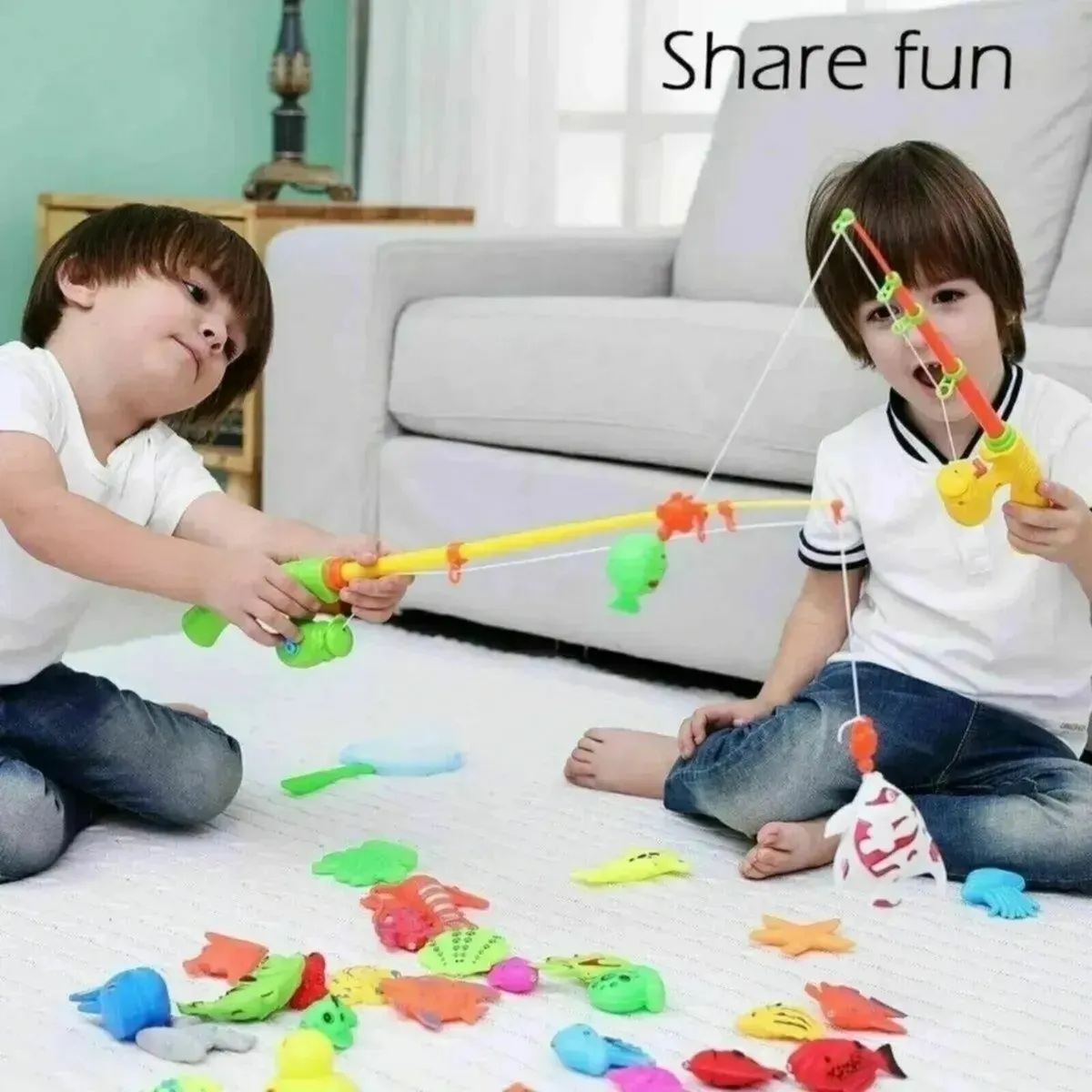 Magnetic Fishing Toy Set for Kids Bath & Pool - Image 4