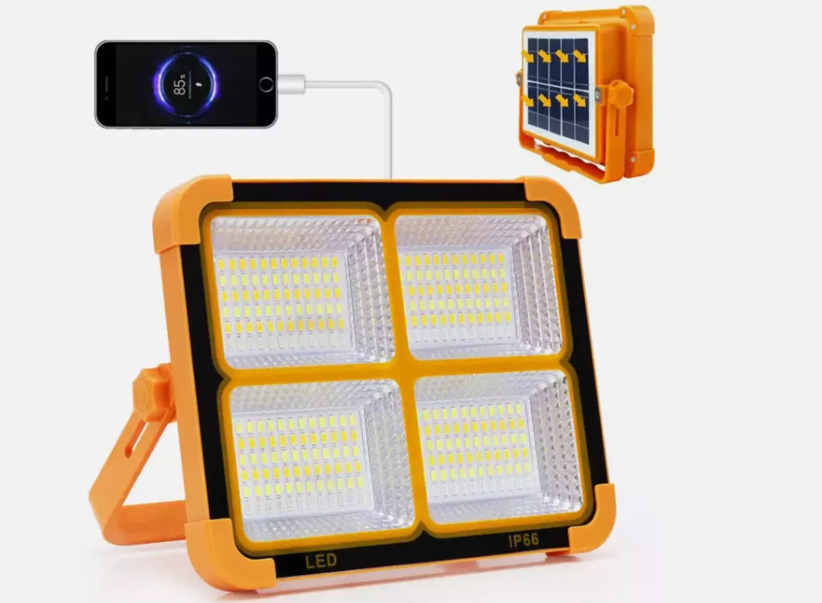 LED Work Light Solar Portable Floodlight NEW - Image 2