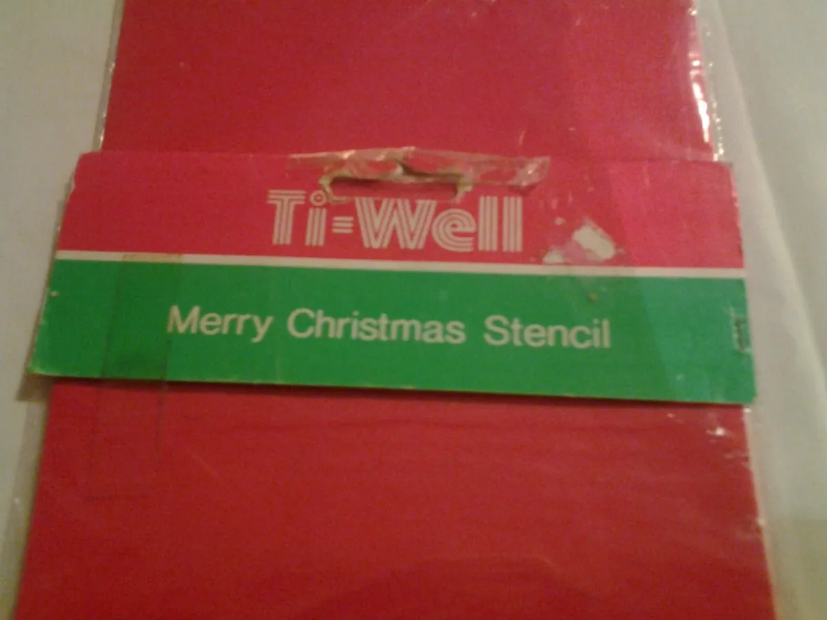 Merry Christmas Stencil for Sale - Image 2