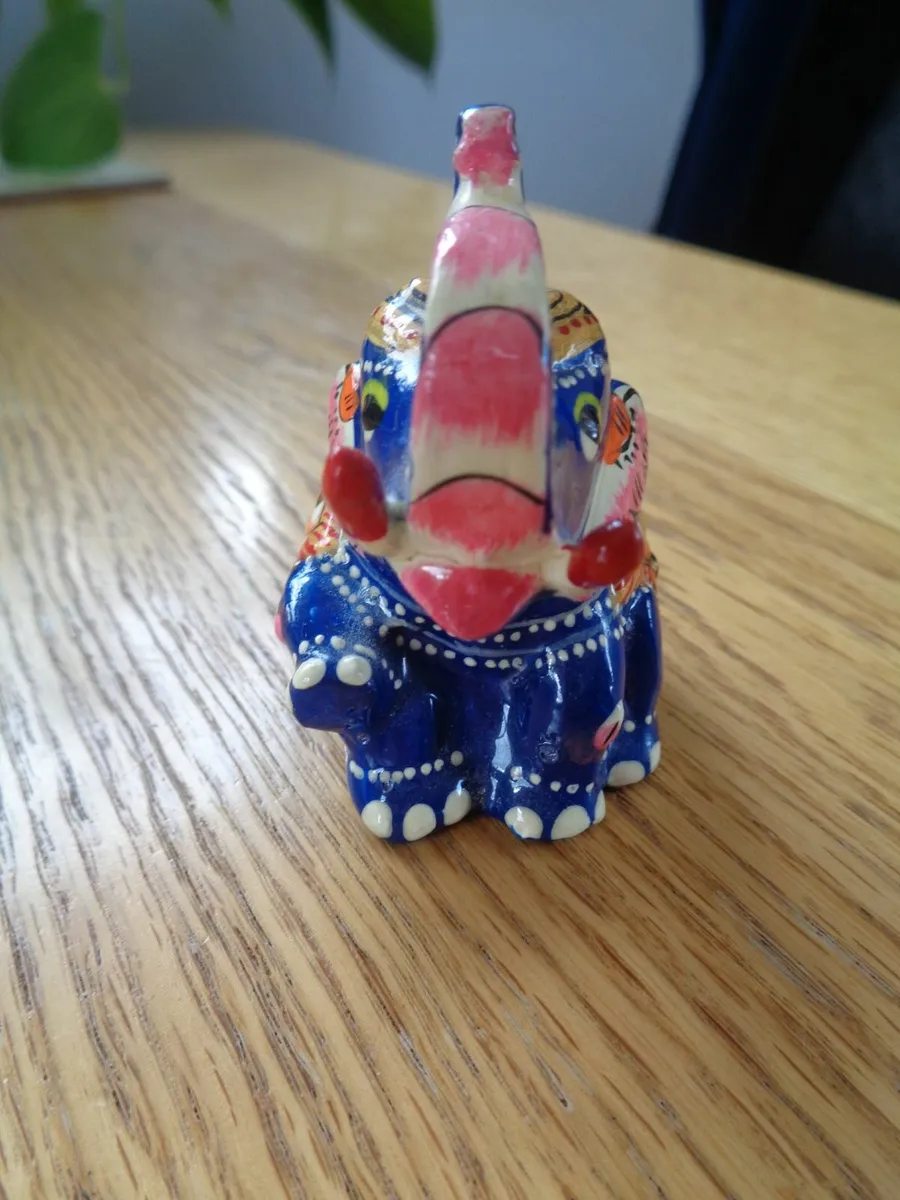 Hand Painted Elephant for Sale - Image 2