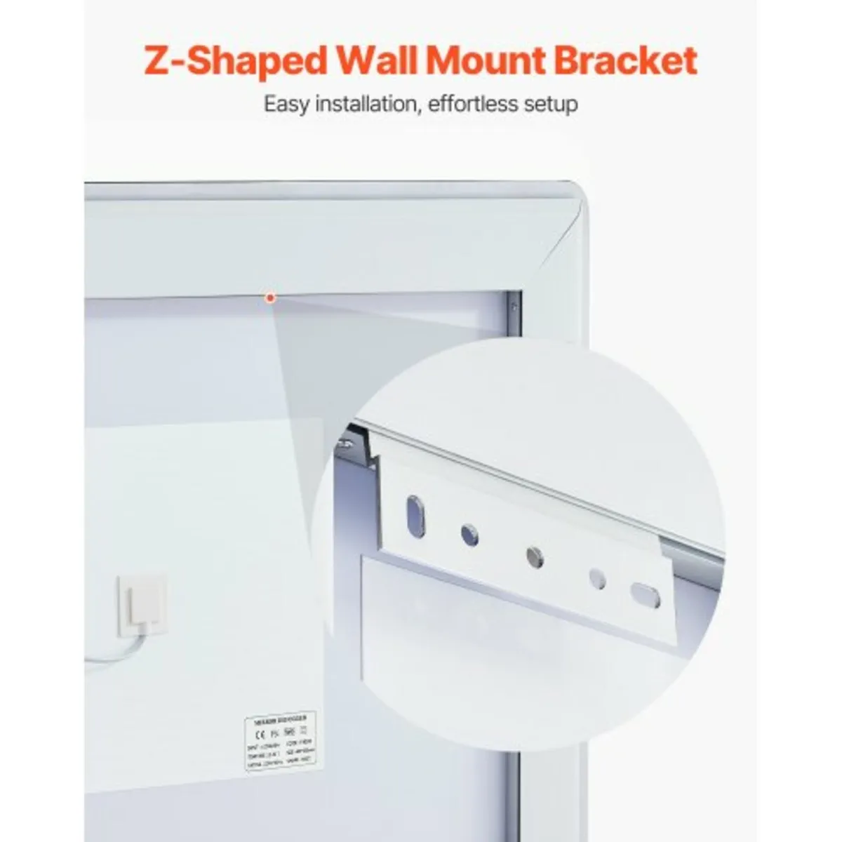 LED Bathroom Mirror, 70 x 100 cm LED Bathroom Vani - Image 4