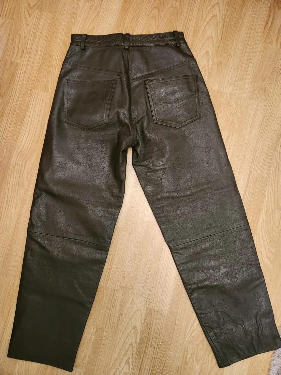 Ladies Vintage leather Jeans - Image 2