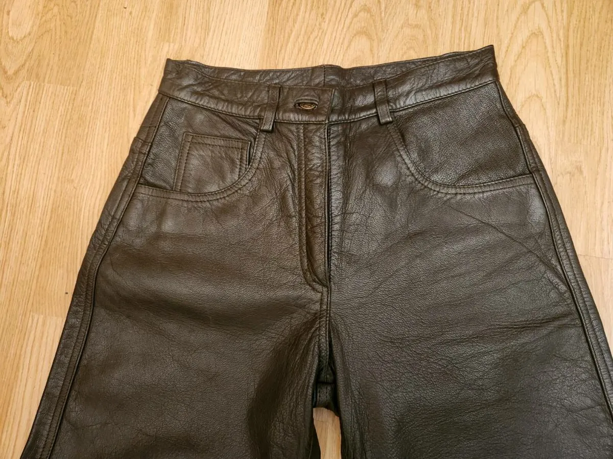 Ladies Vintage leather Jeans - Image 4