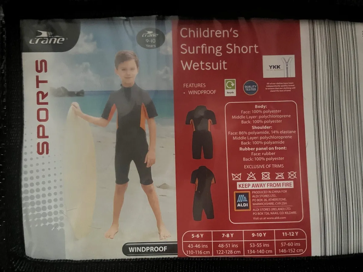 New Surf wet suit 9-10 y - Image 3