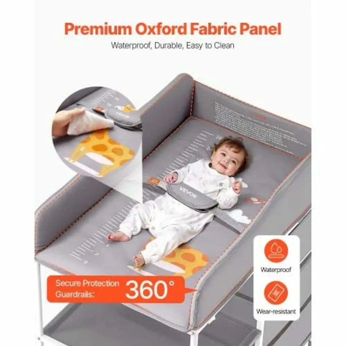 Baby Changing Table, Portable Diaper Change Statio - Image 4