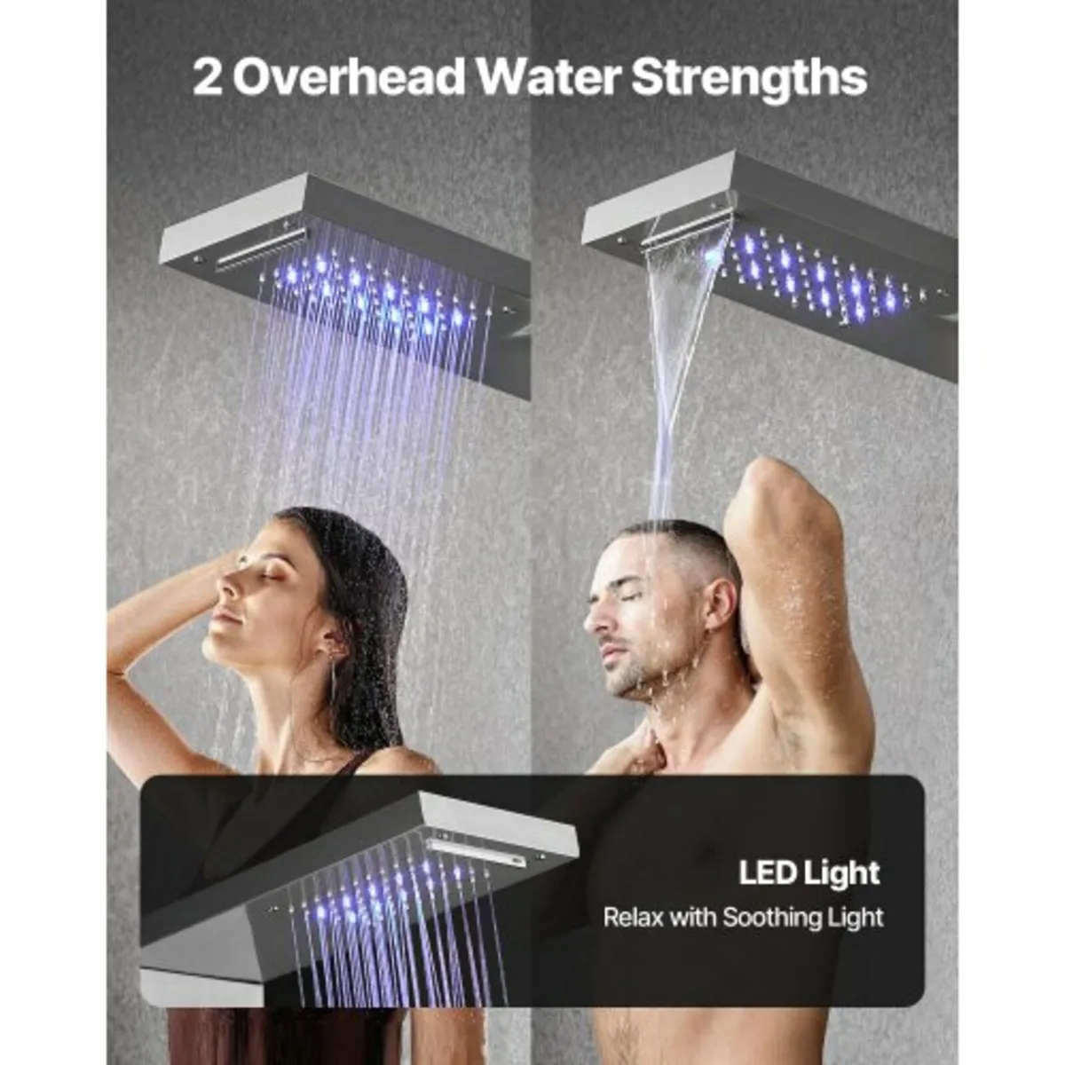 Shower Panel Tower System with Rainfall Waterfall - Image 2