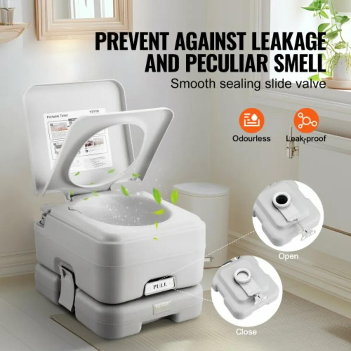 Toilet for Camping with Carry Bag, RV Toilet with - Image 4