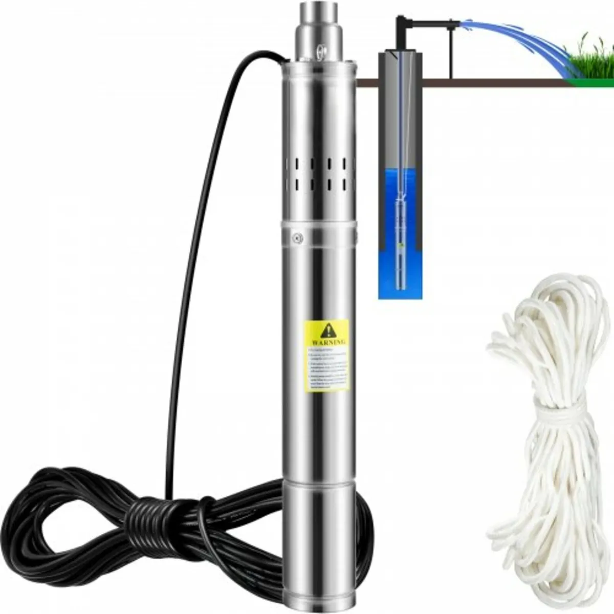 Deep Well Submersible Pump, 550W 230V/50Hz, 35L/mi - Image 1