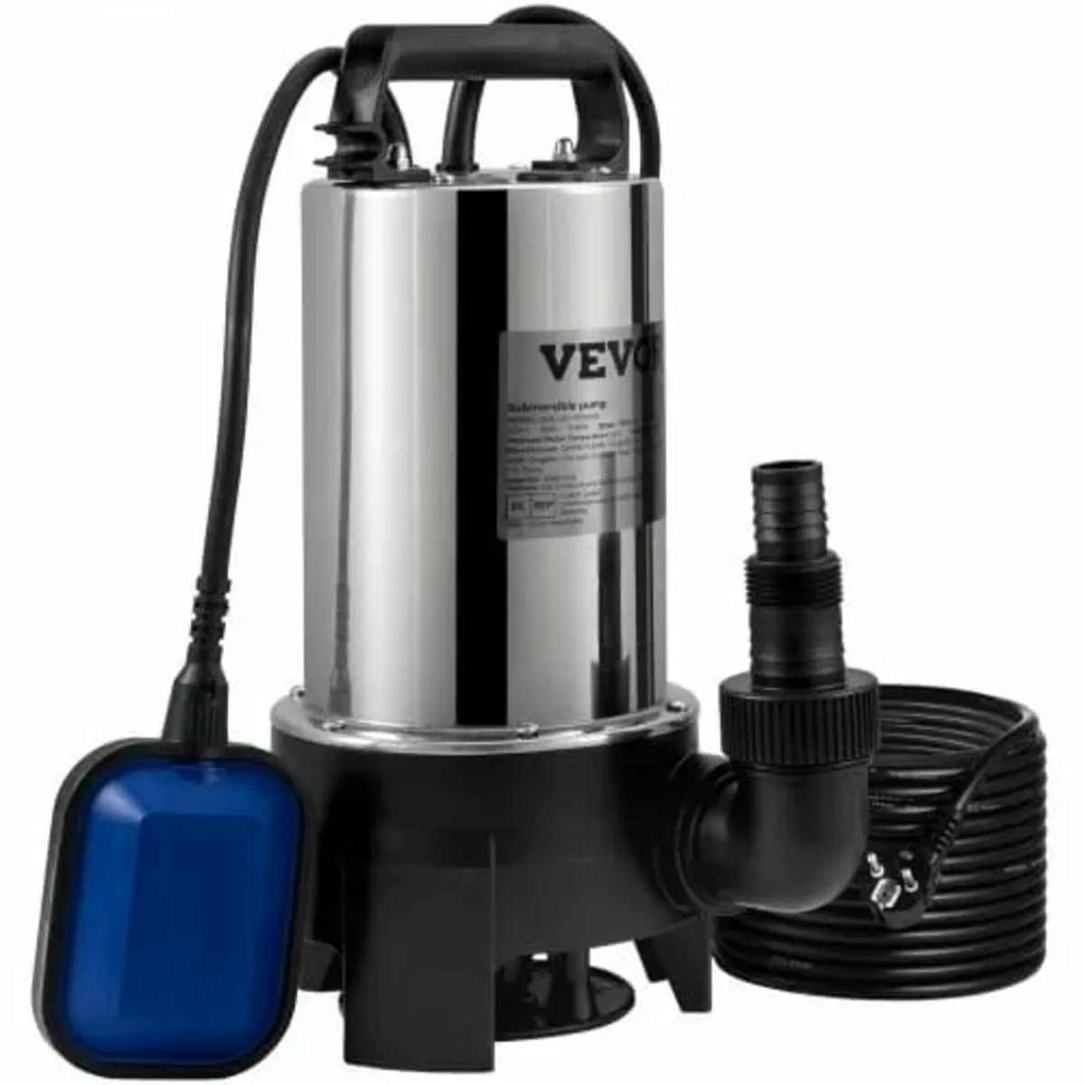 Submersible Water Pump, 1100W 20000L/H, with 10 m - Image 1