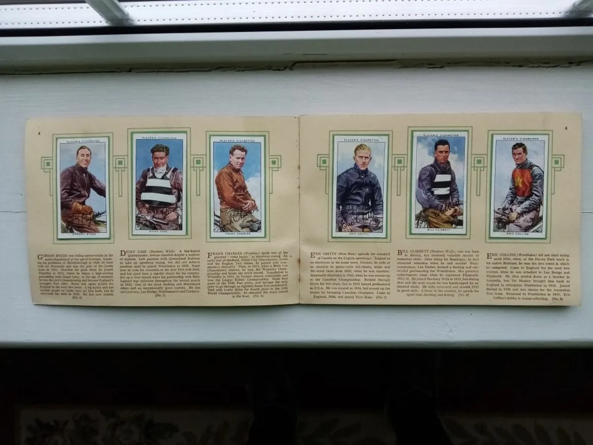 1937 John Player Speedway Racer Card Set - Image 1