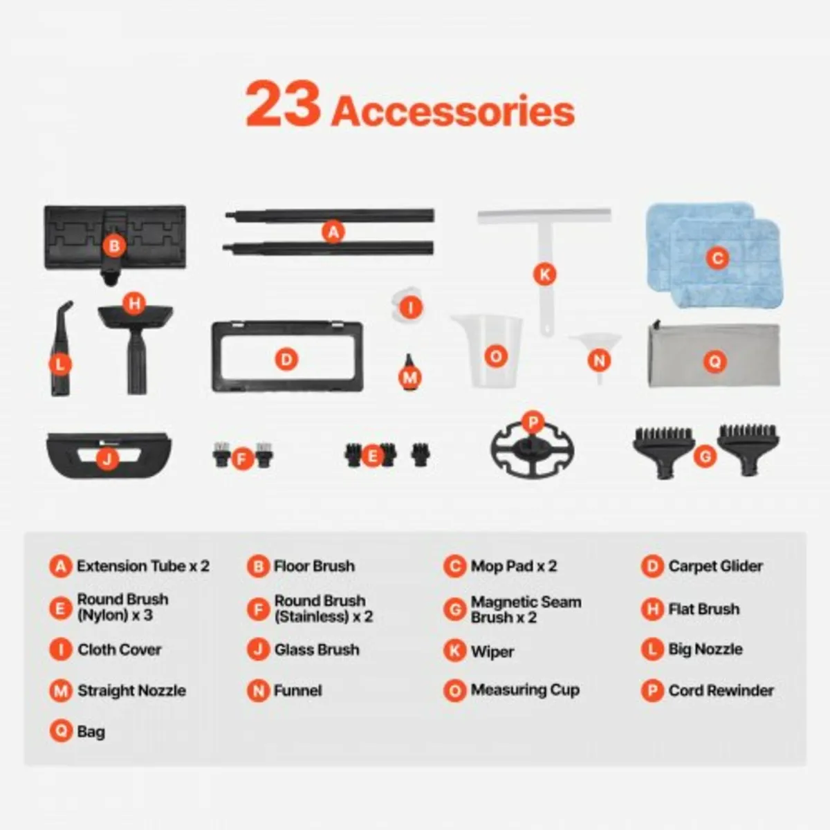 Steam Cleaner, Multipurpose Powerful Steamer with - Image 2